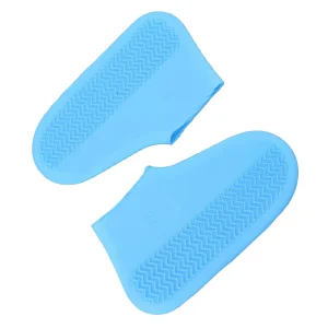 Blue S Waterproof Shoes Cover Silicone Non Slip Rain Shoe Covers Reusable▏