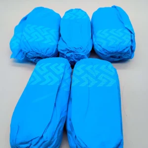 G & F Products Heavy Duty Waterproof Shoe Covers Non-Slip Silicone Sole Blue XL